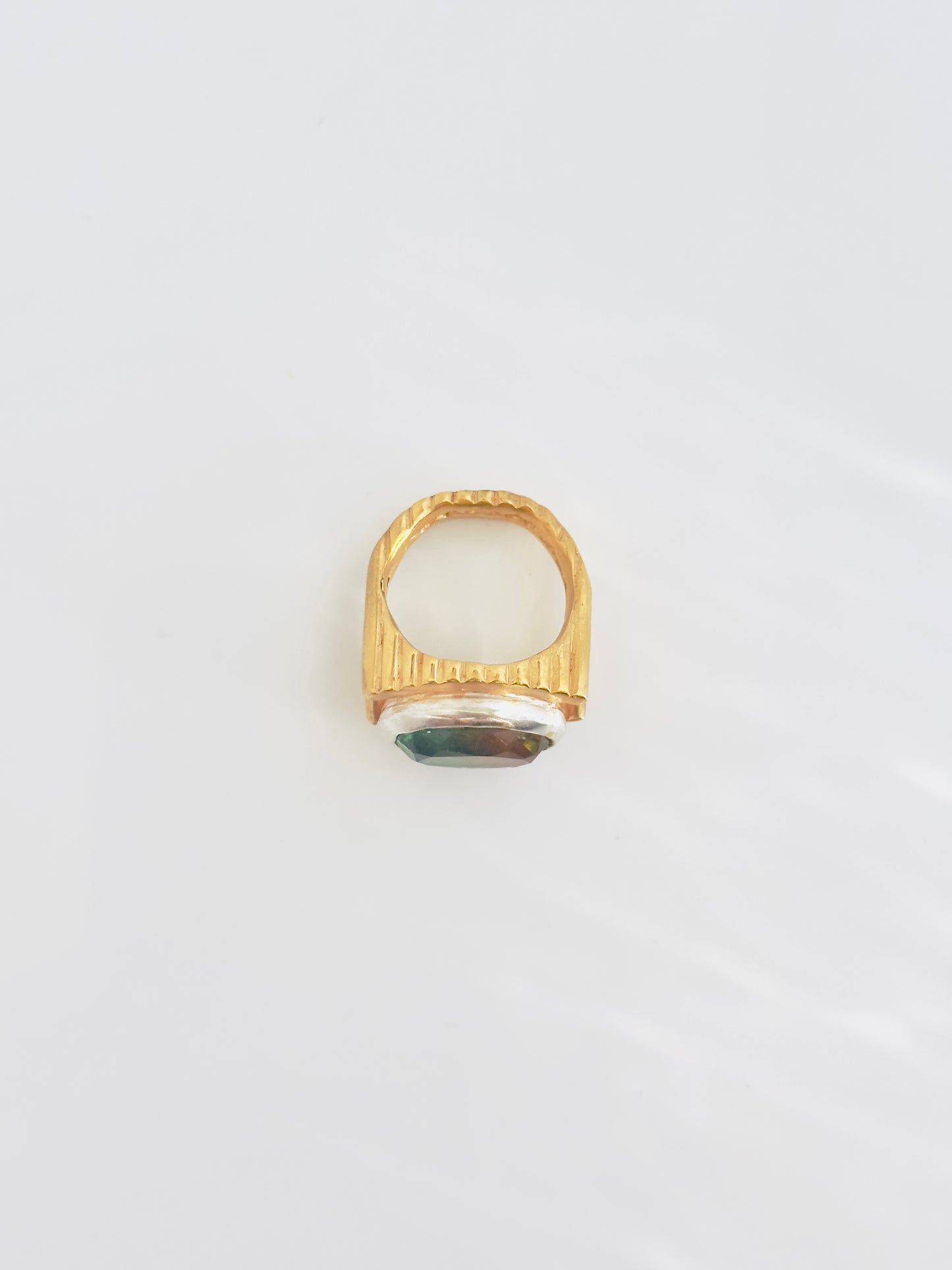 Bague ROLLING STONE vert/jaune