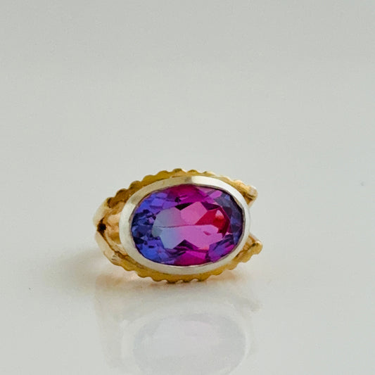 Bague ROLLING STONE violet/rose