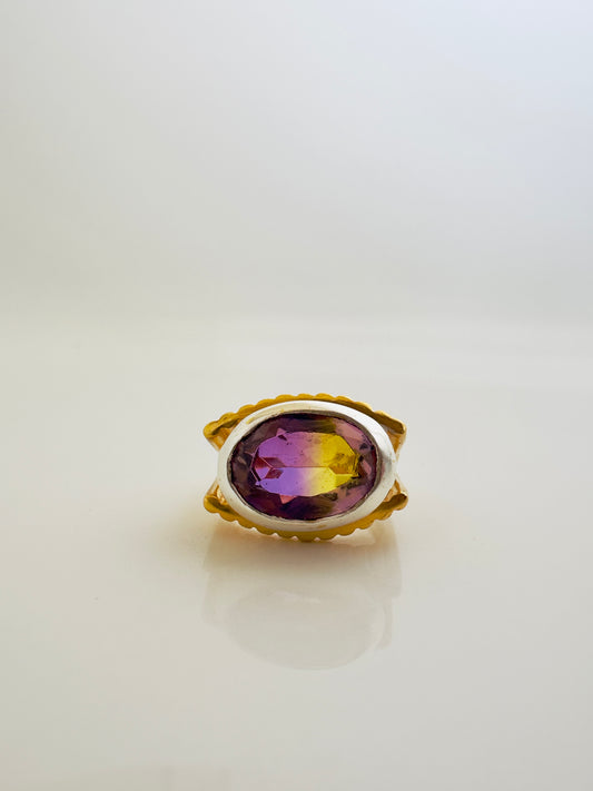 Bague ROLLING STONE violet/jaune