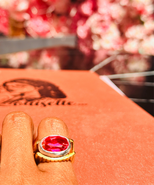 Bague ROLLING STONE rose/jaune