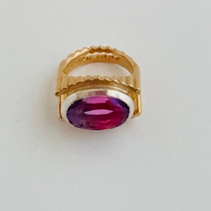 Bague ROLLING STONE violet/rose