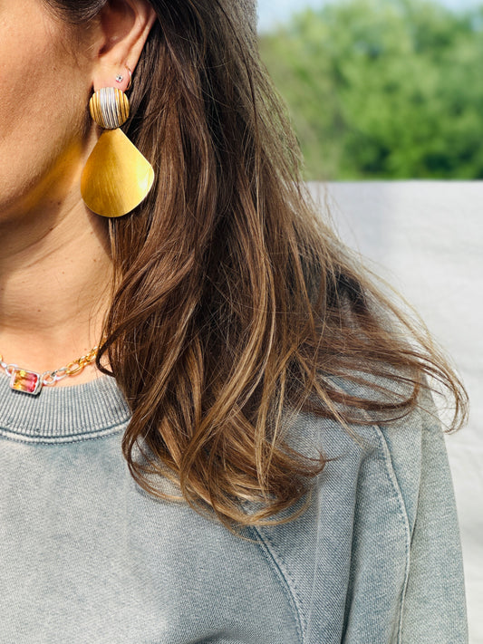 Collier ALANIS rose / jaune